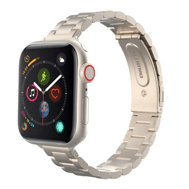 MoKo Cinturino Acciaio Sottile Apple Watch Luce delle Stelle