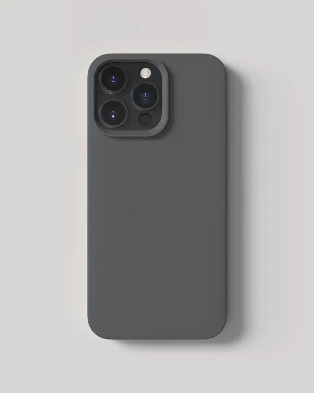 Nudient Thin Case cover iPhone 14 Pro Max grigio sottile