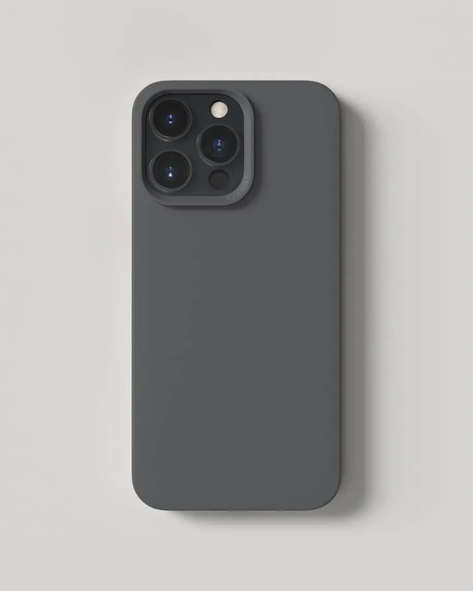 Nudient Thin Case cover iPhone 14 Pro Max grigio sottile