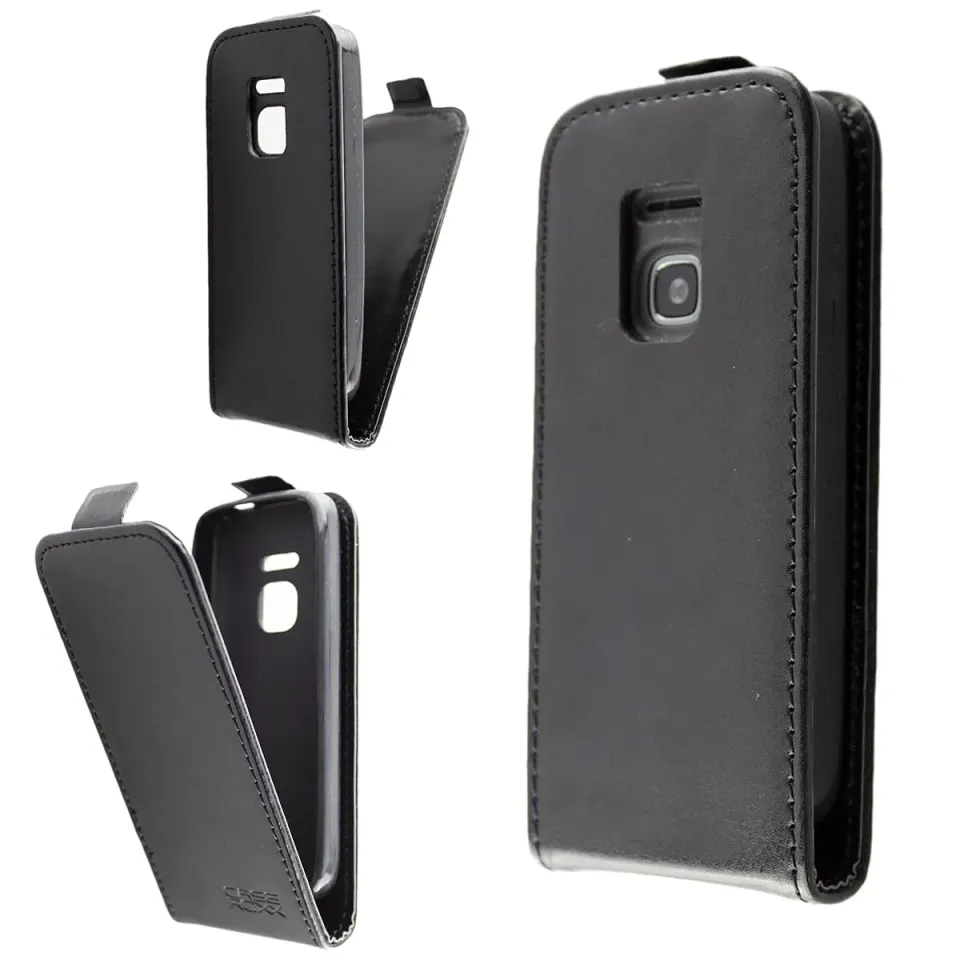 caseroxx Flip Cover Nokia 225 4G custodia libro nero magnetica