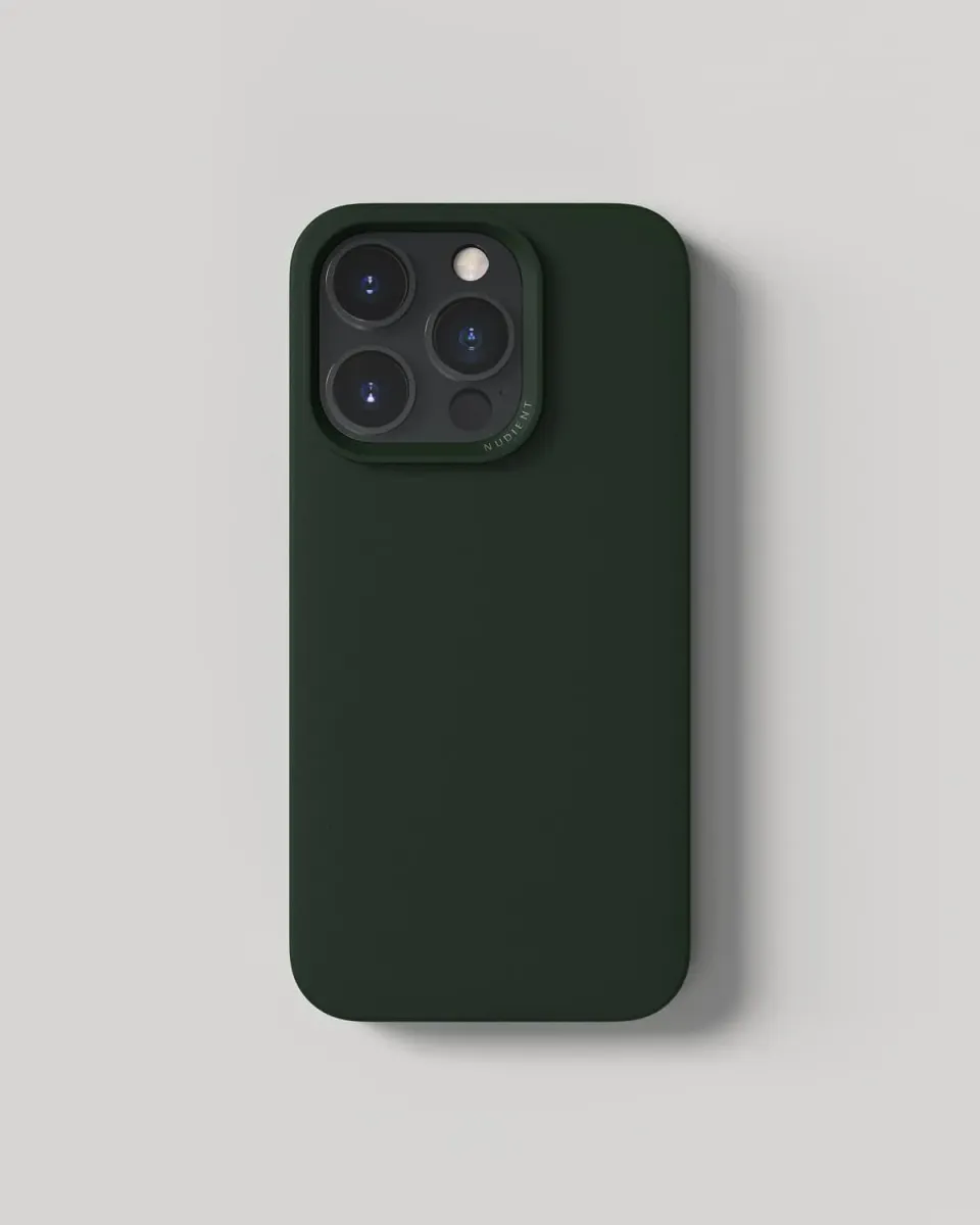 Nudient Thin Case iPhone 14 Pro cover verde MagSafe sottile