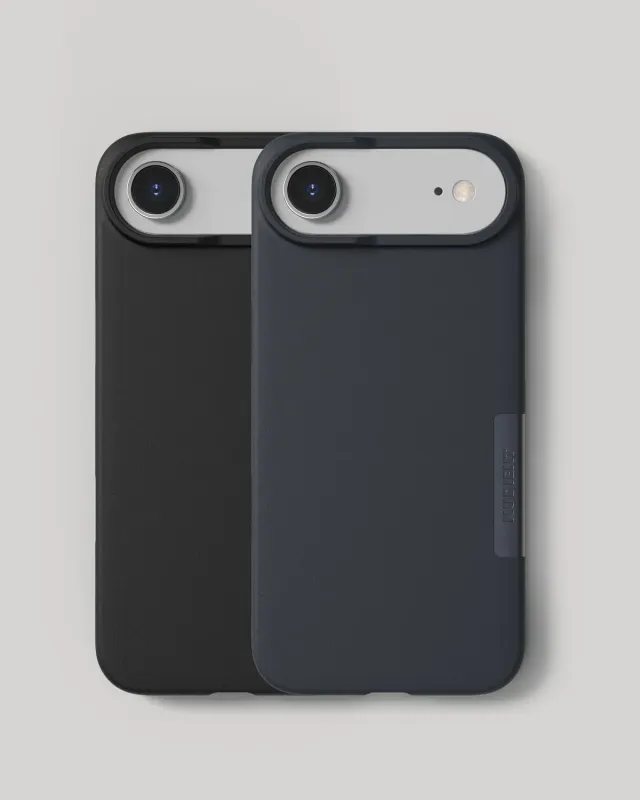 Nudient Thin Case iPhone Air cover 2 pezzi nero blu