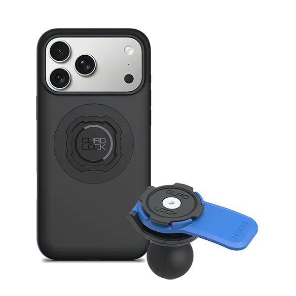 Quad Lock kit moto adattatore sfera 1" iPhone antivibrazione
