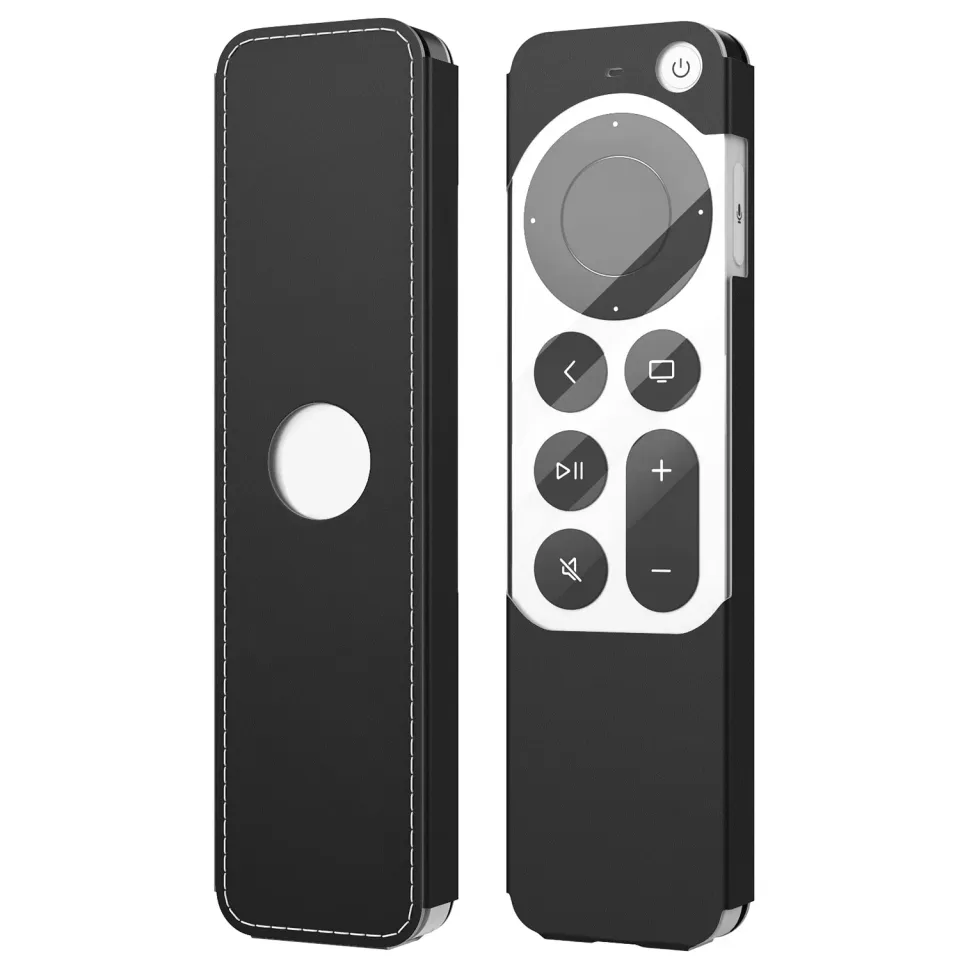 MoKo Apple TV 4K 2021 custodia telecomando nera pelle
