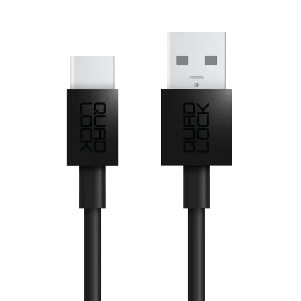Quad Lock Cavo USB-A USB-C nero 20 cm moto
