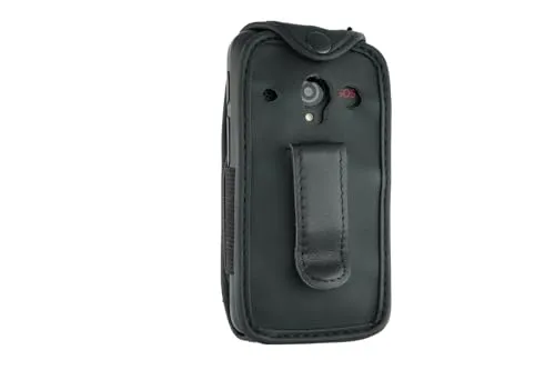 caseroxx per Alcatel 30.85 borsello pelle nero con clip
