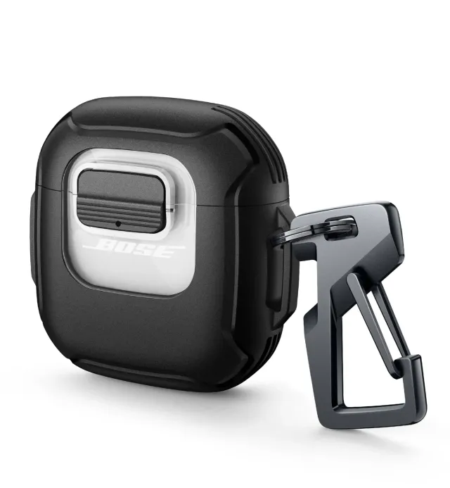 Dexnor Bose QuietComfort Ultra custodia nera con moschettone