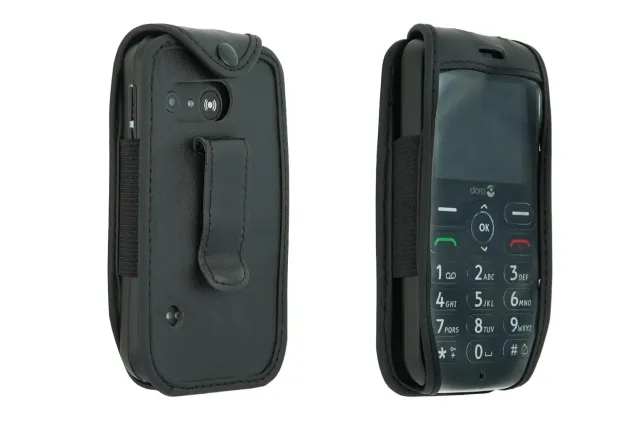 caseroxx Doro 1880 1881 5860 borsa pelle clip cintura nera