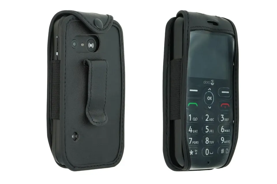 caseroxx Doro 1880 1881 5860 borsa pelle clip cintura nera