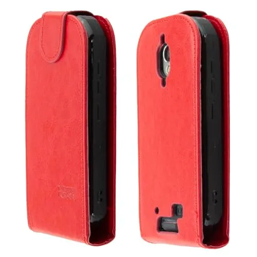 caseroxx Flip Cover Unihertz Atom L/XL rossa pelle