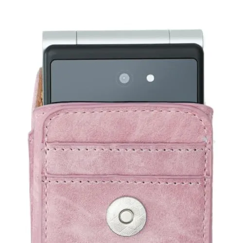 caseroxx borsa pelle MyPhone Tango 2 LTE rosa cintura