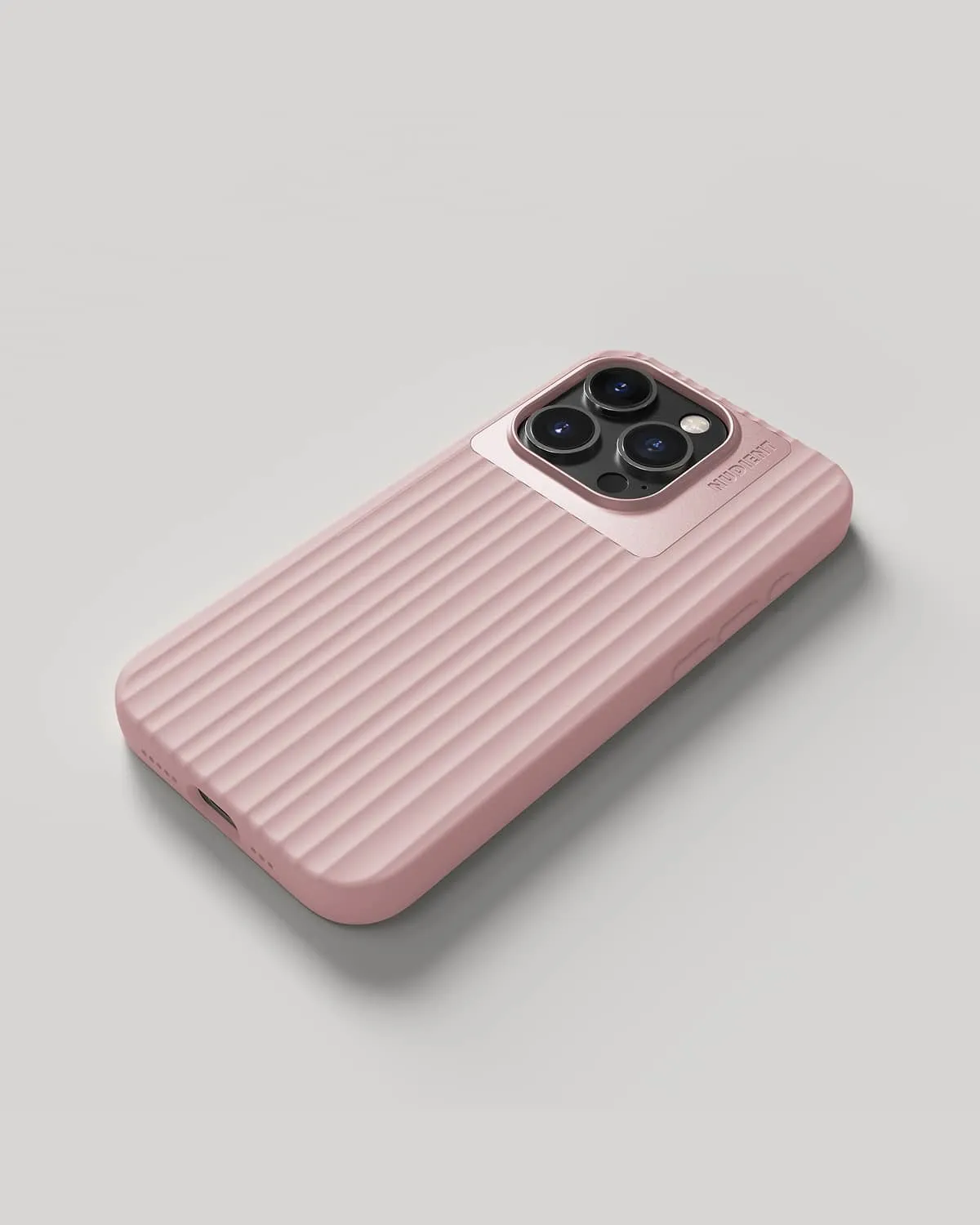 Nudient Bold Case cover iPhone 15 Pro Dusk Pink MagSafe antiurto