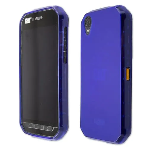 caseroxx TPU Cat S41 custodia azzurra antiurto