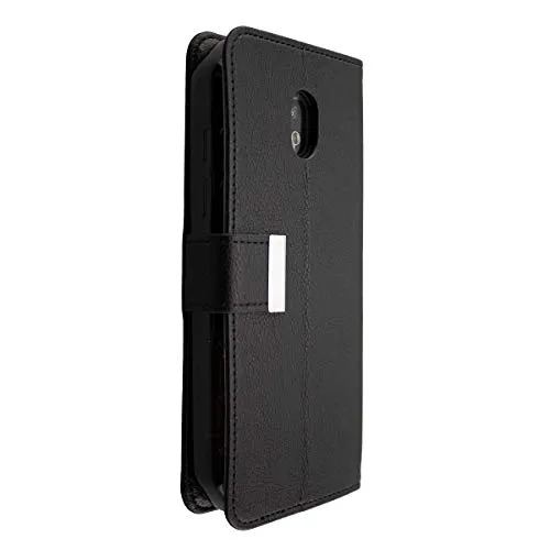 caseroxx Cat S42 S42 H+ custodia portafoglio nera