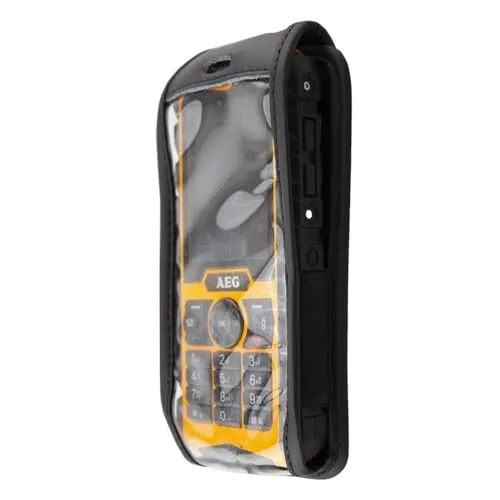 caseroxx AEG M550 Outdoor borsello pelle nero vera pelle