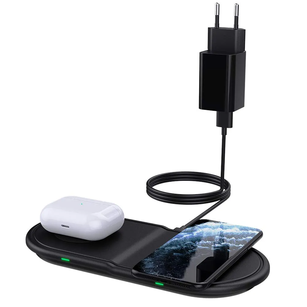MoKo Stazione Ricarica Wireless Qi Rapida 3in1