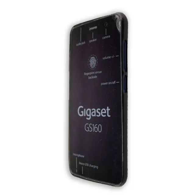 caseroxx TPU Custodia per Gigaset GS160 GS170 nero antiurto