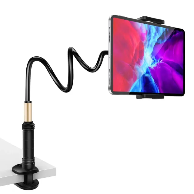MoKo supporto tablet cellulari regolabile nero a morsetto