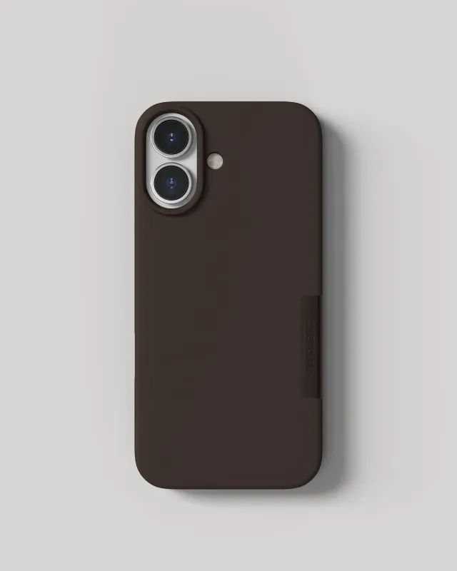 Nudient Thin Case cover iPhone 17 marrone MagSafe sottile