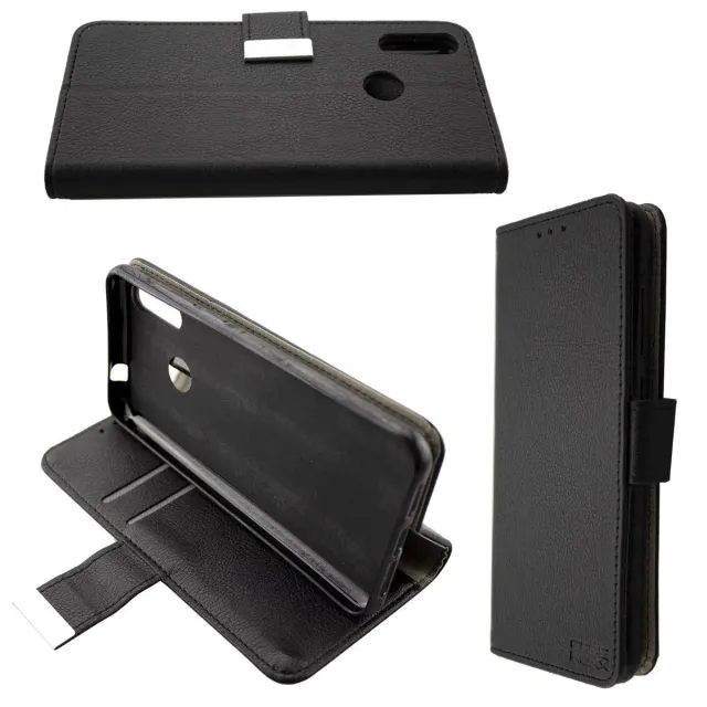 caseroxx Bookstyle custodia Cubot J7 nera portafoglio