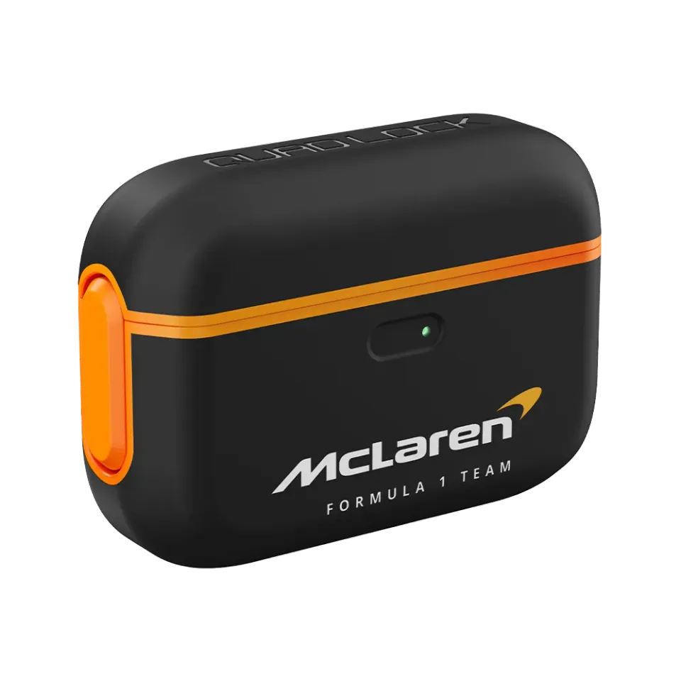 Quad Lock McLaren Custodia AirPods Pro Moschettone Papaya