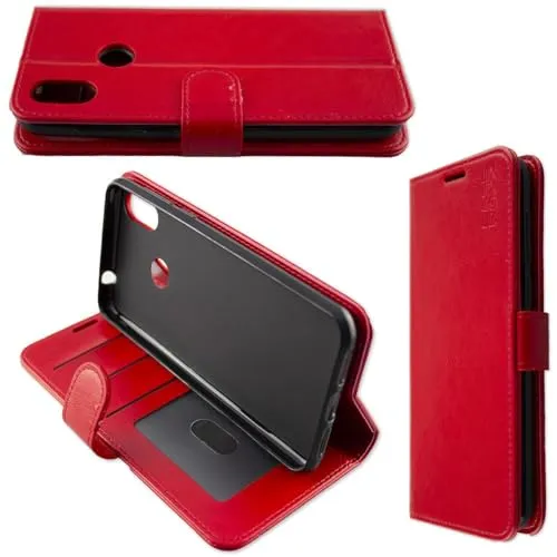 caseroxx Bookstyle Cubot P20 custodia rosso portacarte