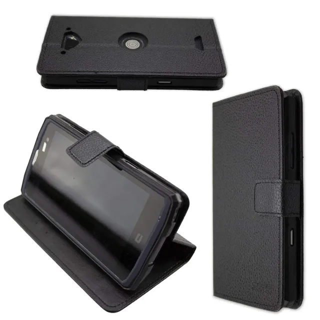caseroxx Bookstyle Crosscall Core-X3 custodia portafoglio nera