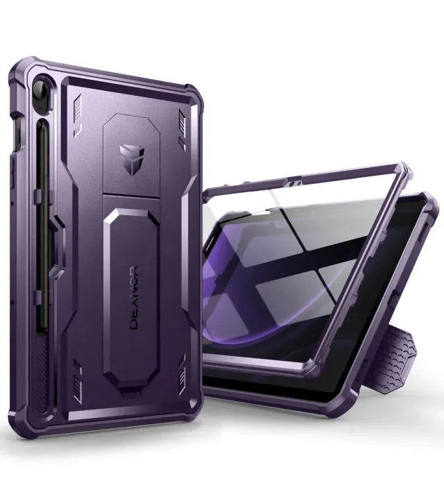 Dexnor Galaxy Tab S9 FE custodia viola con pellicola
