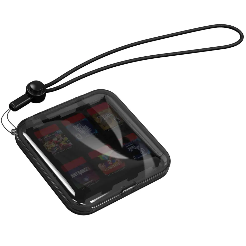 MoKo Custodia Giochi Switch OLED 12 Slot Trasparente