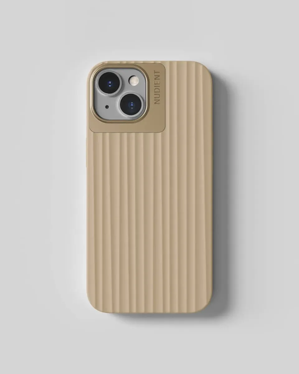 Nudient Bold Case iPhone 14 cover Wool Beige antishock