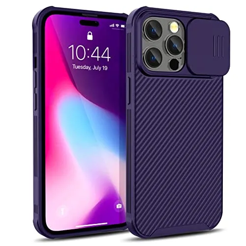 CloudValley Custodia iPhone 14 Pro Viola Antiurto con Coprilente