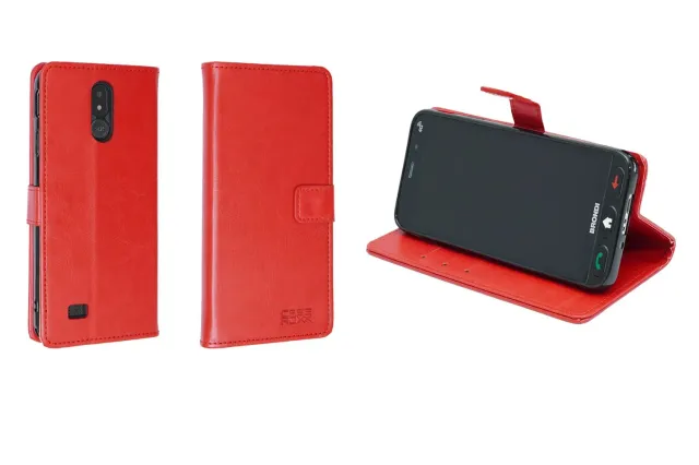 caseroxx Bookstyle Brondi Amico Vero 4G custodia rossa