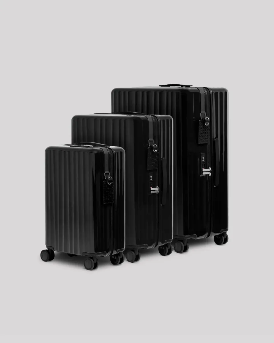 Nudient Bold Cabin + Check-in M+L V2 valigie nere