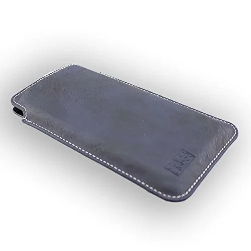 caseroxx Business-Line Blackview R6 tasca cintura azzurra pelle