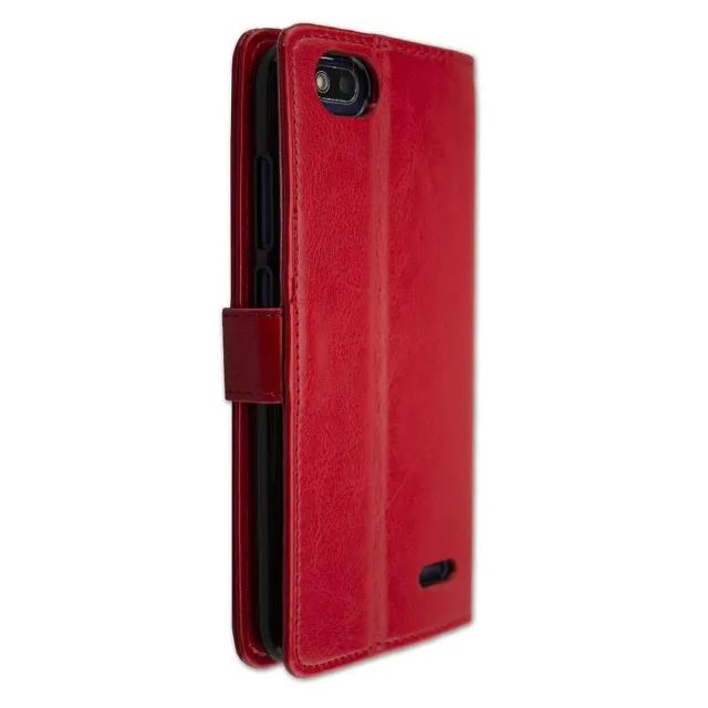 caseroxx Bookstyle Gigaset GS100 Custodia Rossa Pelle