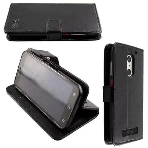 caseroxx Bookstyle custodia PEAQ PSP 400 nera portafoglio