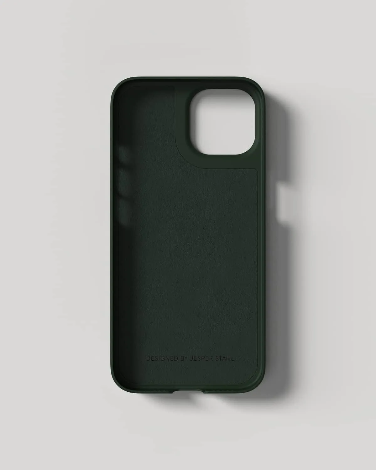 Nudient Thin Case cover iPhone 15 Moss Green MagSafe sottile