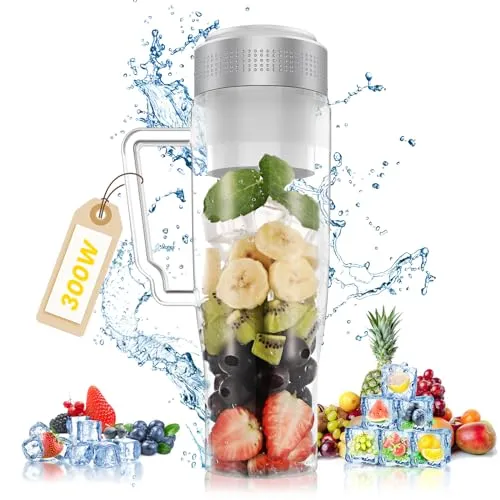 MoKo Frullatore Portatile 300W Blender Smoothie 22oz Nero