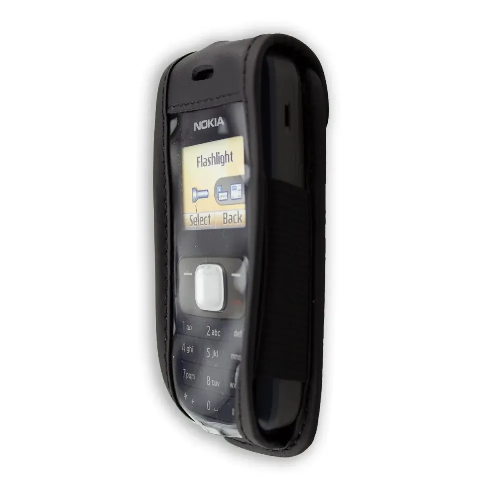 caseroxx Nokia 1209 custodia cintura vera pelle nero