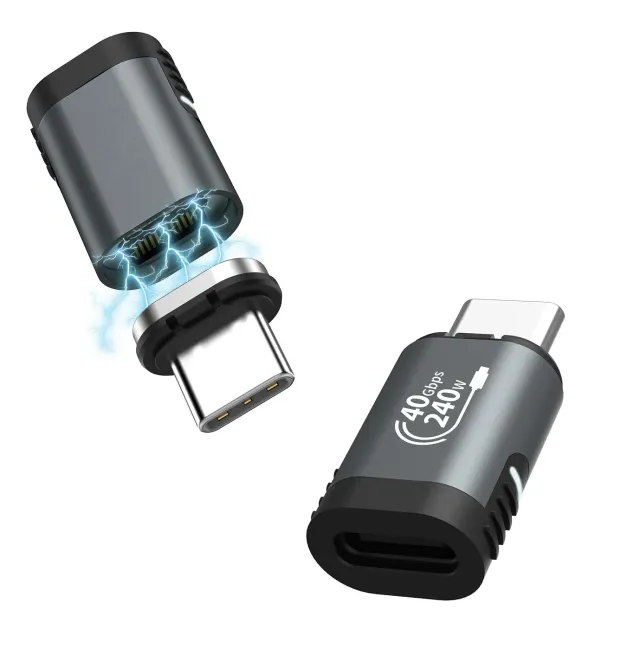 MoKo adattatore USB C magnetico 240W 2 pezzi 40Gbps