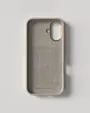 Nudient Bold iPhone 16 cover Linen Beige Chalk White