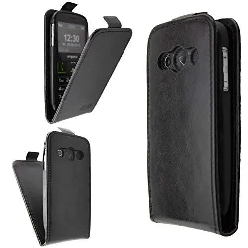 caseroxx Emporia Euphoria V50 flip cover nera magnetica