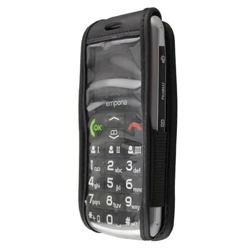 caseroxx Custodia cintura pelle Emporia Classic nera vera pelle