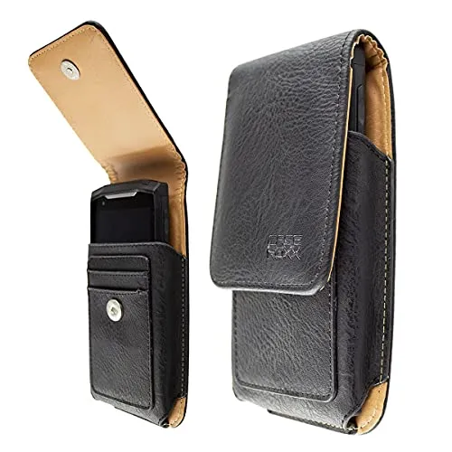 caseroxx Crosscall Core-M5 custodia cintura nera pelle