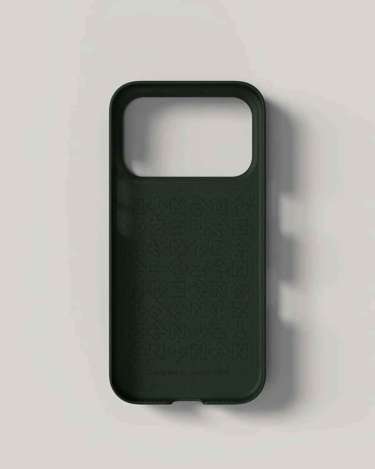 Nudient Thin Case cover iPhone 18 Pro verde sottile