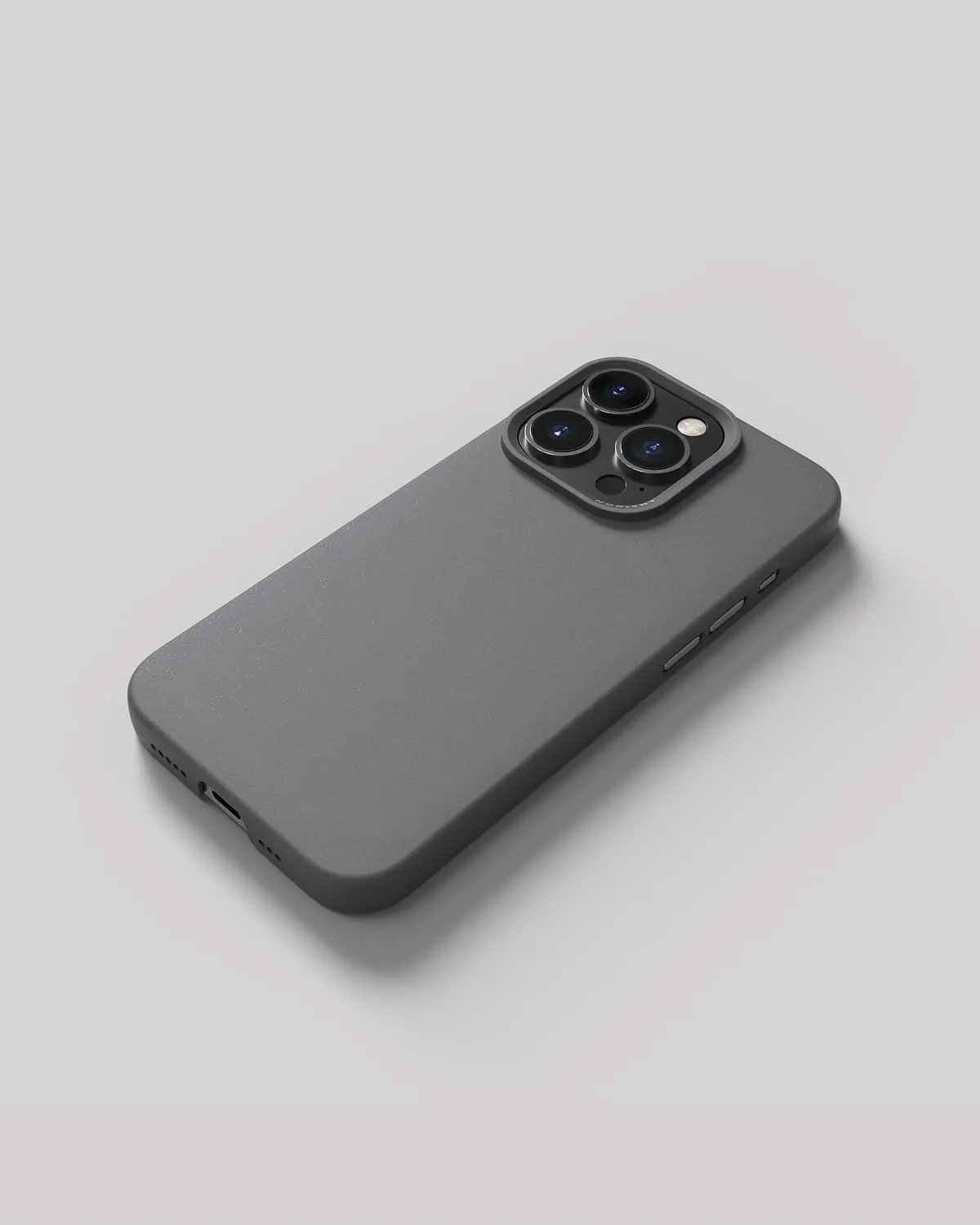 Nudient Thin Case cover iPhone 15 Pro grigia MagSafe sottile