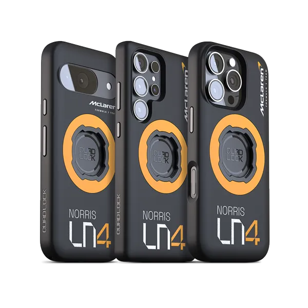 Quad Lock Lando Norris cover MAG iPhone 17 Pro Papaya