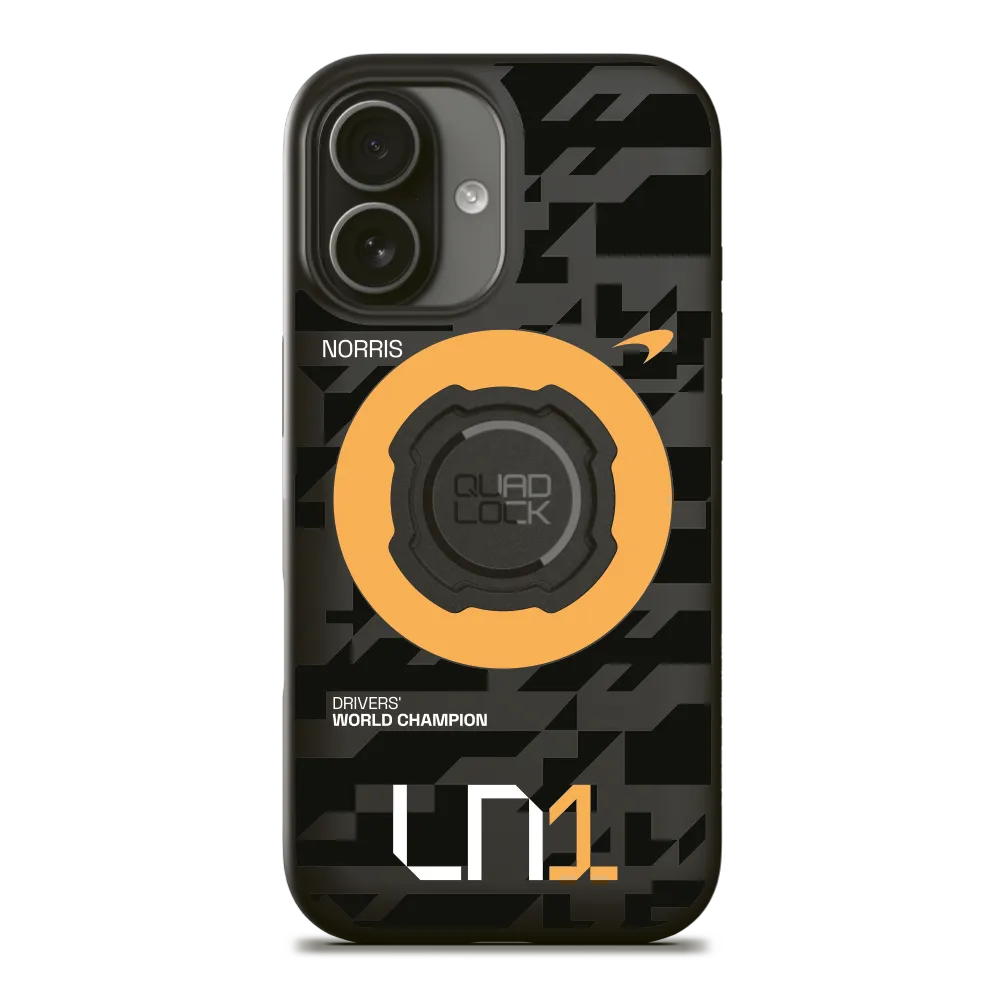 Quad Lock Lando Norris cover MAG iPhone 17 Pro Papaya