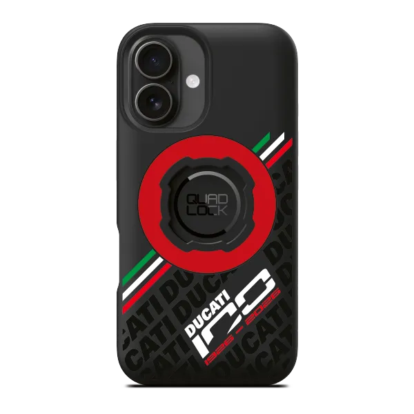 Quad Lock MAG Custodia Ducati 100 Years iPhone 16