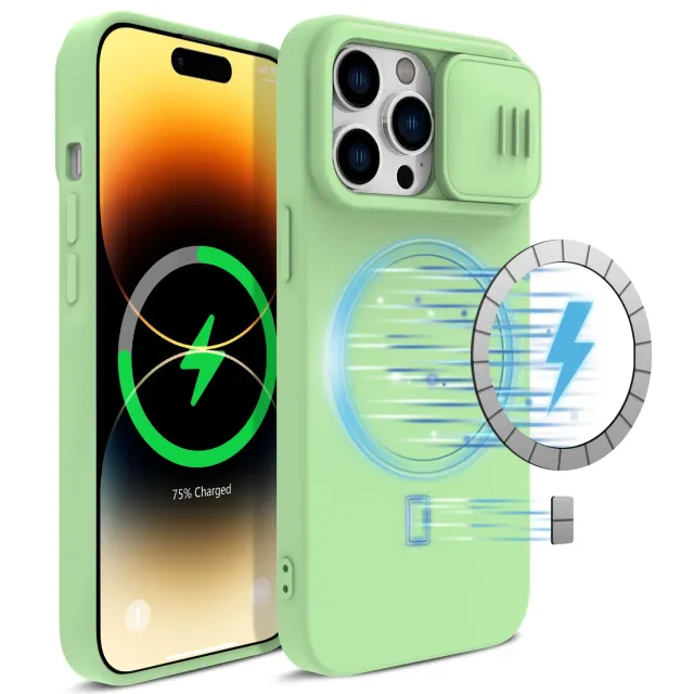 CloudValley Cover iPhone 14 Pro Max MagSafe Verde Menta